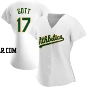 Trevor Gott Women's Oakland Athletics White Authentic Home Jersey