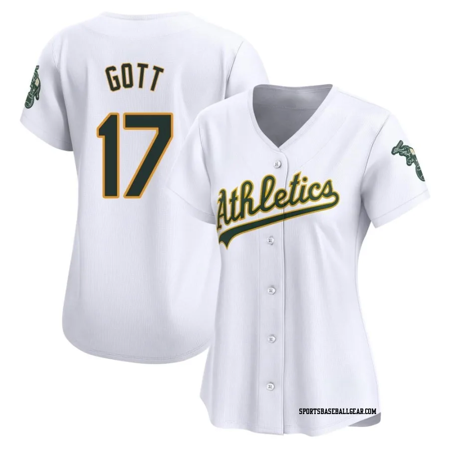 Trevor Gott Women's Oakland Athletics White Limited Home Jersey