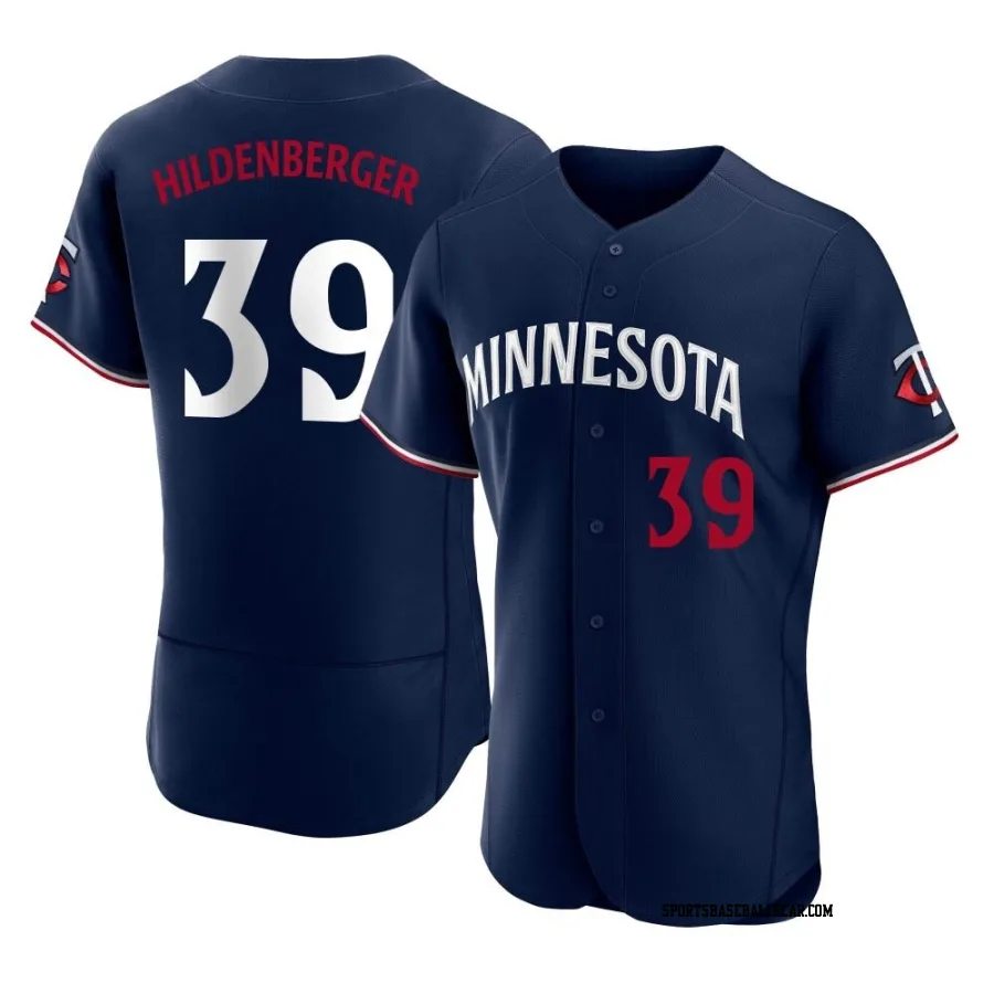 Trevor Hildenberger Men's Minnesota Twins Navy Authentic Alternate Jersey