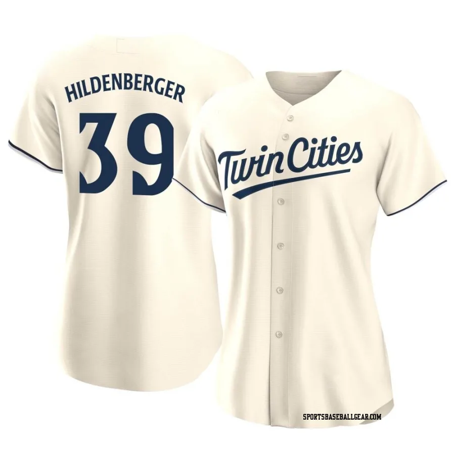 Trevor Hildenberger Women's Minnesota Twins Cream Replica Alternate Jersey