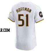 Trevor Hoffman Men's San Diego Padres White Elite Home Patch Jersey