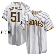 Trevor Hoffman Men's San Diego Padres White Replica 2024 World Tour Seoul Series Home Jersey