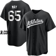 Trevor May Men's Oakland Athletics Black/White Replica Jersey