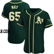 Trevor May Men's Oakland Athletics Green Authentic Alternate Jersey