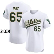 Trevor May Men's Oakland Athletics White Elite Home Jersey