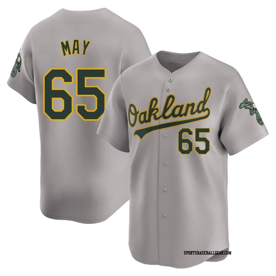 Trevor May Youth Oakland Athletics Gray Limited Away Jersey