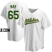 Trevor May Youth Oakland Athletics White Replica Home Jersey