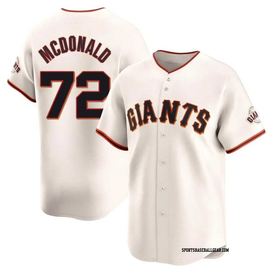 Trevor Mcdonald Men's San Francisco Giants Cream Limited Home Jersey