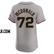 Trevor Mcdonald Men's San Francisco Giants Gray Elite Road Jersey