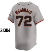 Trevor Mcdonald Men's San Francisco Giants Gray Limited Away Jersey