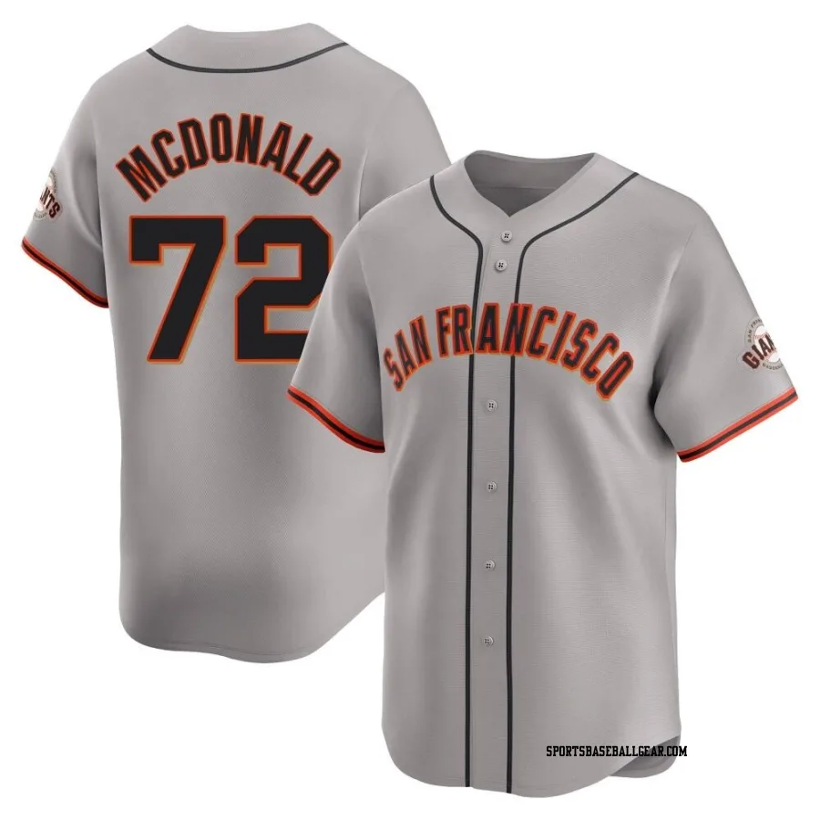 Trevor Mcdonald Youth San Francisco Giants Gray Limited Away Jersey