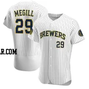 Trevor Megill Men's Milwaukee Brewers White Authentic Alternate Jersey