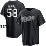 Trevor Megill Men's Minnesota Twins Black/White Replica Jersey