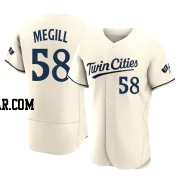 Trevor Megill Men's Minnesota Twins Cream Authentic Alternate 2023 Jersey