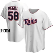 Trevor Megill Youth Minnesota Twins White Replica Home Jersey