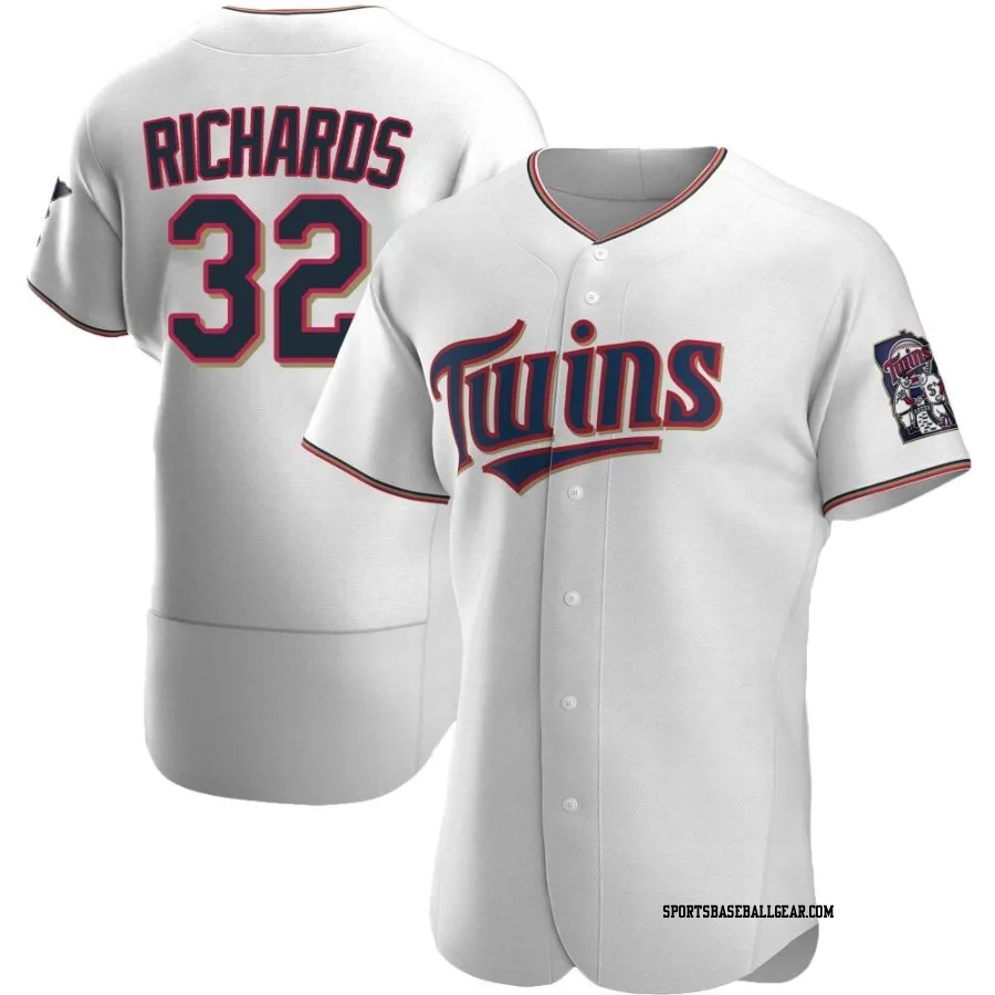 Trevor Richards Men's Minnesota Twins White Authentic Home Jersey