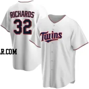 Trevor Richards Men's Minnesota Twins White Replica Home Jersey