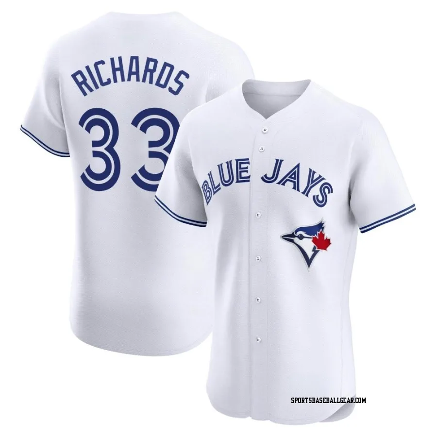 Trevor Richards Men's Toronto Blue Jays White Elite Home Jersey