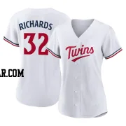 Trevor Richards Women's Minnesota Twins White Authentic Home Jersey