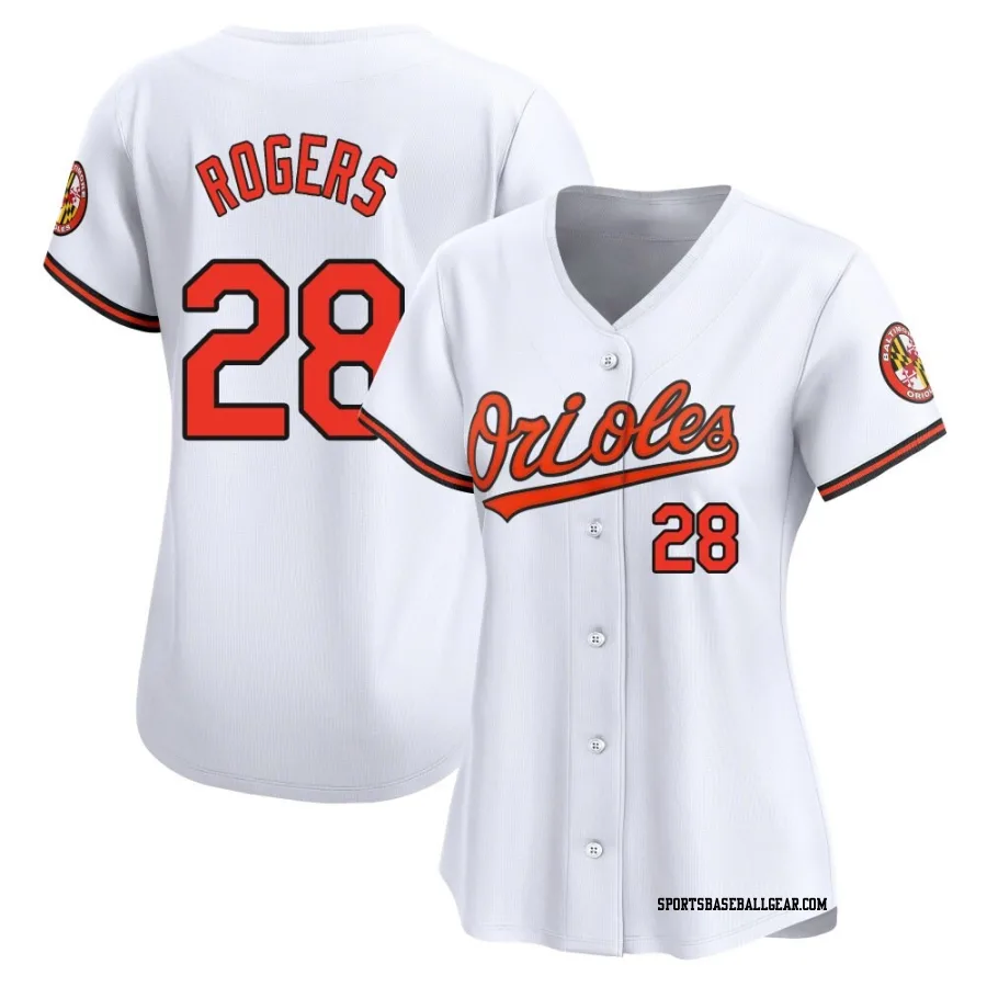 Trevor Rogers Women's Baltimore Orioles White Limited Home Jersey