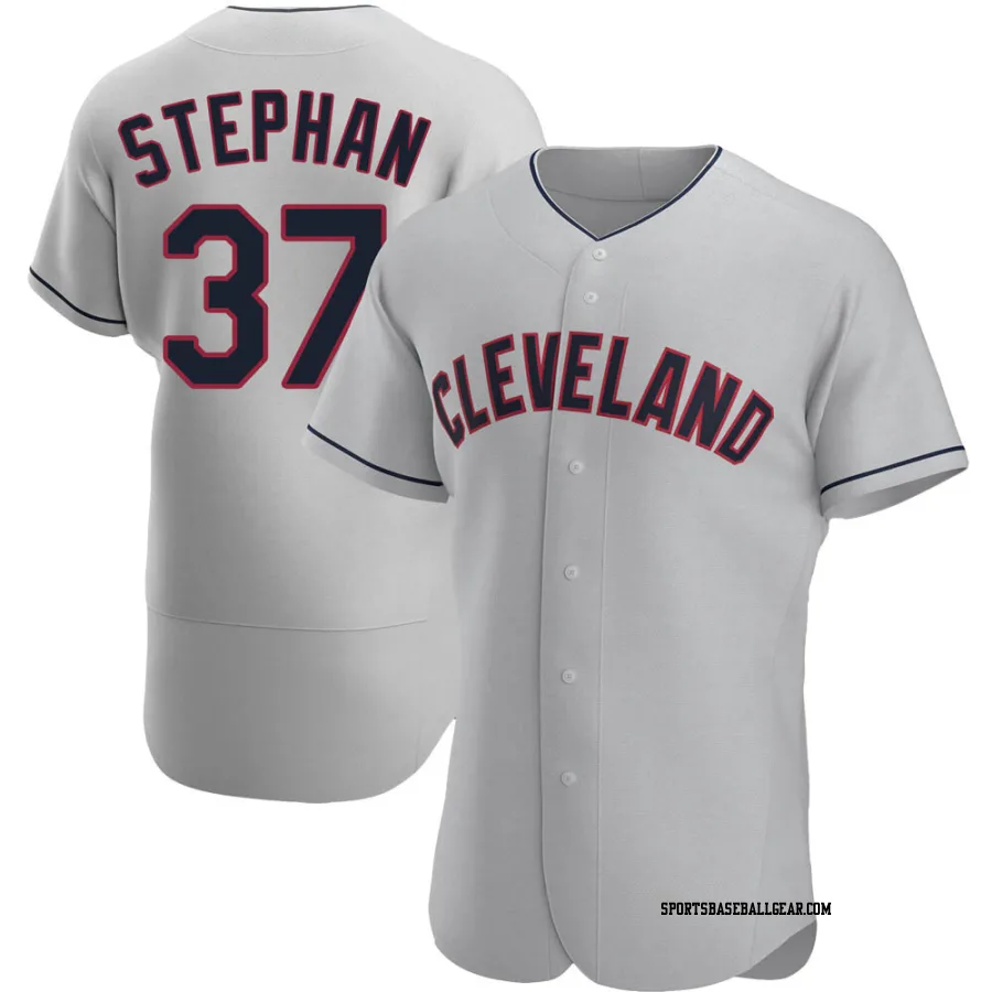 Trevor Stephan Men's Cleveland Guardians Gray Authentic Road Jersey