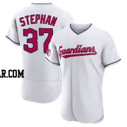 Trevor Stephan Men's Cleveland Guardians White Authentic Home Jersey