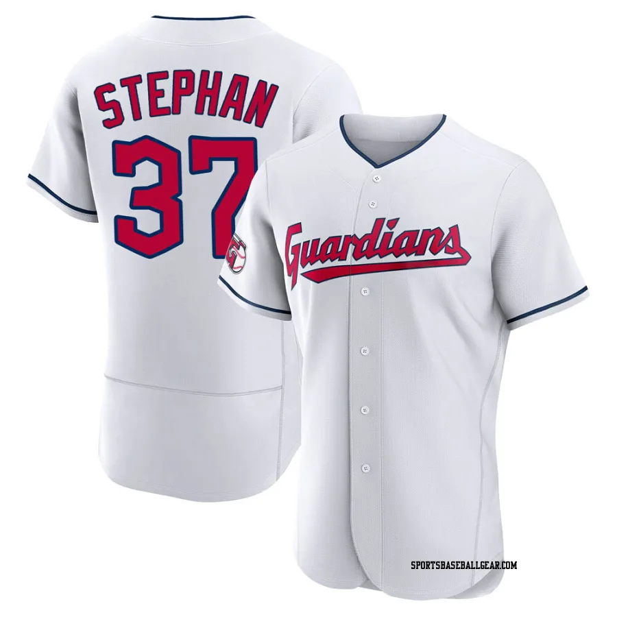 Trevor Stephan Men's Cleveland Guardians White Authentic Home Jersey