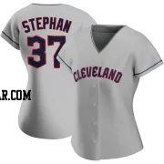 Trevor Stephan Women's Cleveland Guardians Gray Authentic Road Jersey