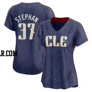 Trevor Stephan Women's Cleveland Guardians Navy Limited 2024 City Connect Jersey