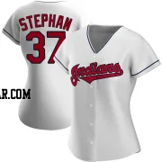 Trevor Stephan Women's Cleveland Guardians White Replica Home Jersey