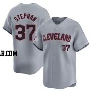 Trevor Stephan Youth Cleveland Guardians Gray Limited Road Jersey