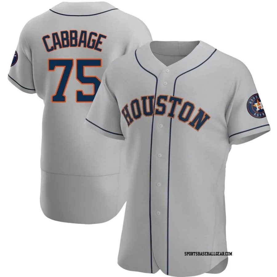 Trey Cabbage Men's Houston Astros Gray Authentic Road Jersey