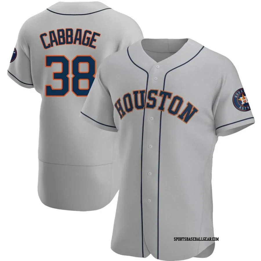 Trey Cabbage Men's Houston Astros Gray Authentic Road Jersey