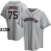 Trey Cabbage Men's Houston Astros Gray Replica Road Jersey