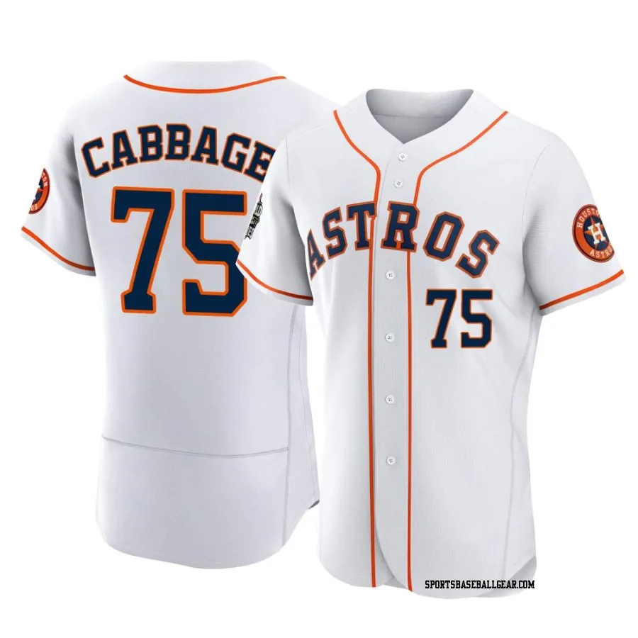 Trey Cabbage Men's Houston Astros White Authentic 2022 World Series Home Jersey