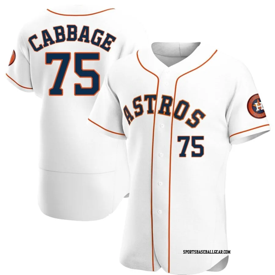 Trey Cabbage Men's Houston Astros White Authentic Home Jersey