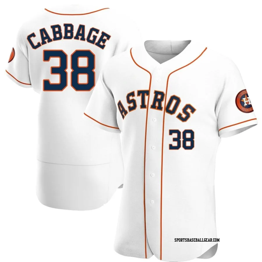 Trey Cabbage Men's Houston Astros White Authentic Home Jersey