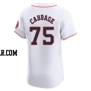 Trey Cabbage Men's Houston Astros White Elite Home Jersey