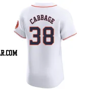 Trey Cabbage Men's Houston Astros White Elite Home Jersey