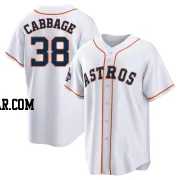 Trey Cabbage Men's Houston Astros White Replica 2022 World Series Champions Home Jersey