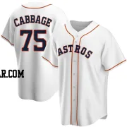 Trey Cabbage Men's Houston Astros White Replica Home Jersey