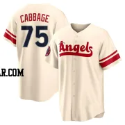 Trey Cabbage Men's Los Angeles Angels Cream Replica 2022 City Connect Jersey