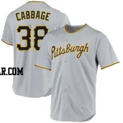 Trey Cabbage Men's Pittsburgh Pirates Gray Replica Road Jersey