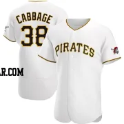 Trey Cabbage Men's Pittsburgh Pirates White Authentic Home Jersey