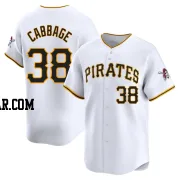 Trey Cabbage Men's Pittsburgh Pirates White Limited Home Jersey