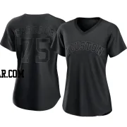 Trey Cabbage Women's Houston Astros Black Authentic Pitch Fashion Jersey