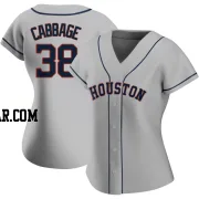 Trey Cabbage Women's Houston Astros Gray Authentic Road 2020 Jersey