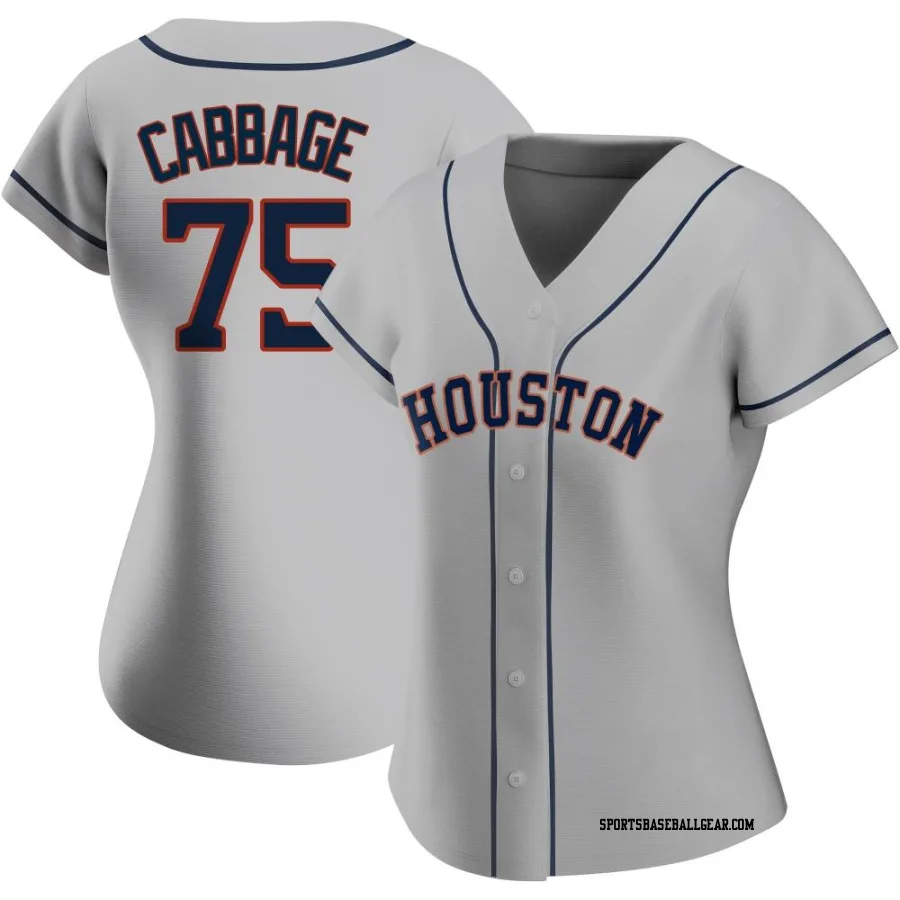 Trey Cabbage Women's Houston Astros Gray Authentic Road 2020 Jersey