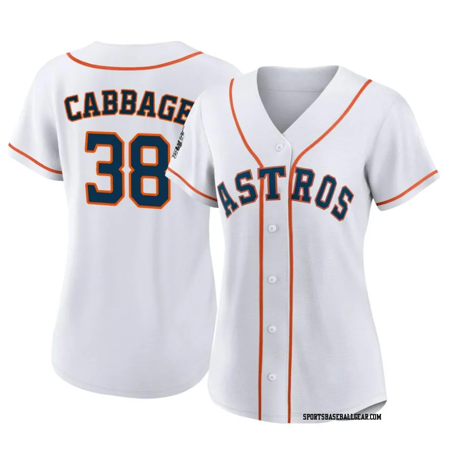 Trey Cabbage Women's Houston Astros White Authentic 2022 World Series Home Jersey