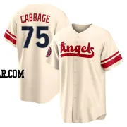 Trey Cabbage Youth Los Angeles Angels Cream Replica 2022 City Connect Jersey